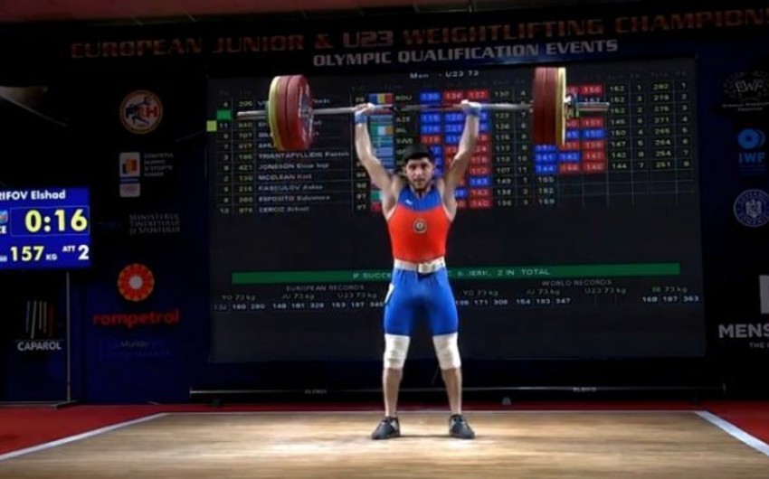 Azərbaycan ağırlıqqaldıranı Avropa birinciliyində bürünc medal qazanıb