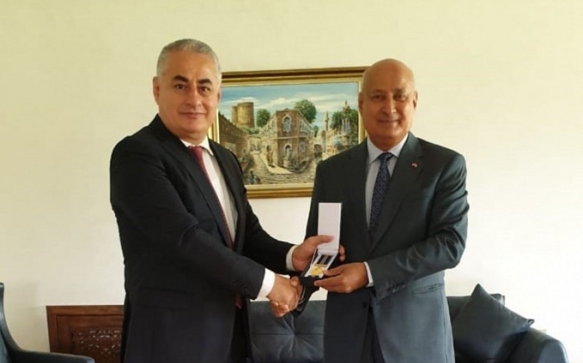 İSESKO-nun sabiq baş direktoruna “Azərbaycan Respublikası diplomatik xidmət orqanlarının 100 illiyi” medalı təqdim edilib