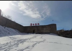Высота снежного покрова в Шуше превысила 1 метр