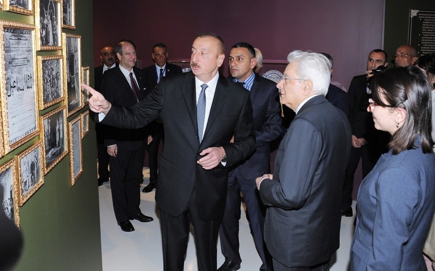 Presidents of Azerbaijan and Italy viewed exhibition dedicated to Shah Ismayil Khatai