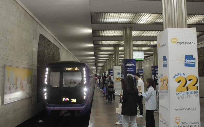На станции бакинского метро Нефтчиляр обновлена система освещения