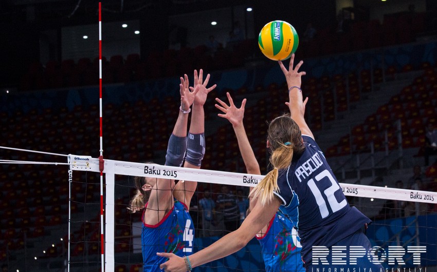 Italy, Azerbaijan volleyball match at Baku 2015 launched, Azerbaijan wins