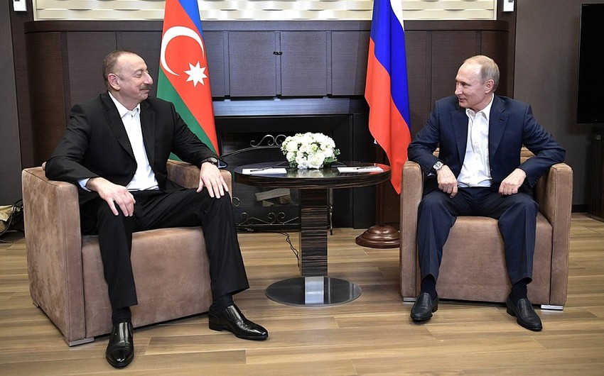В Сочи состоялась встреча Владимира Путина с Президентом Азербайджана Ильхамом Алиевым