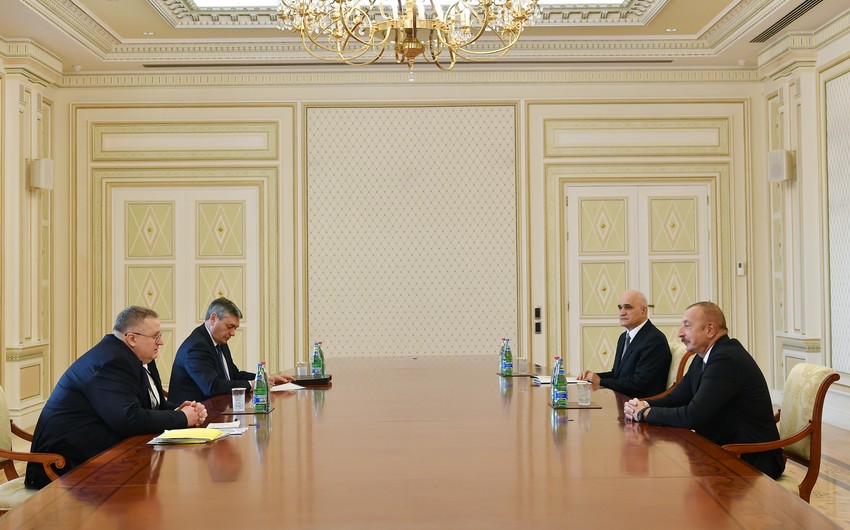 President Ilham Aliyev receives Russian deputy PM