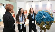 Vice-President of Heydar Aliyev Foundation Leyla Aliyeva and Head of the Baku Media Center Arzu Aliyeva visit inclusive exhibition presented at COP29