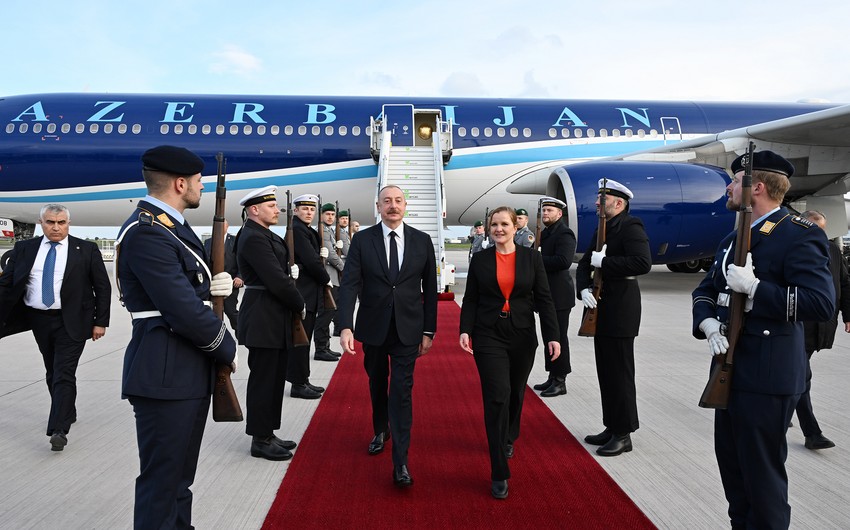 President Ilham Aliyev embarks on working visit to Germany