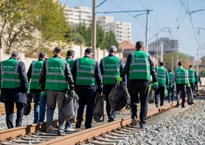 Azərbaycan Dəmir Yolları COP29-a hazırlıq çərçivəsində təmizlik aksiyası keçirib