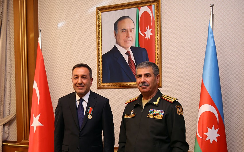Azerbaijan awards Turkish deputy defense minister for merits