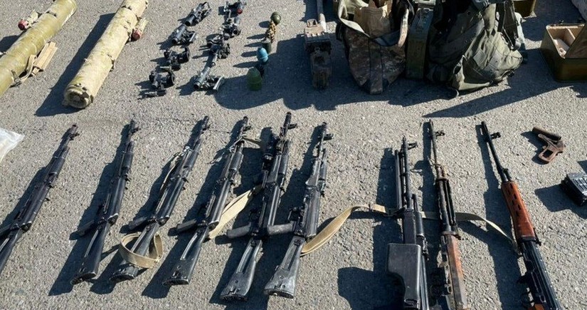 Weapons and ammunition found in Khankandi