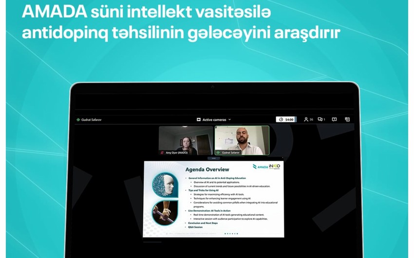 AMADA Milli Antidopinq Təşkilatları İnstitutunun üzvləri üçün vebinar keçirib