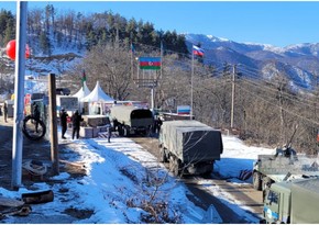 Total of 25 vehicles of peacekeepers move freely on Khankandi-Lachin road - UPDATED