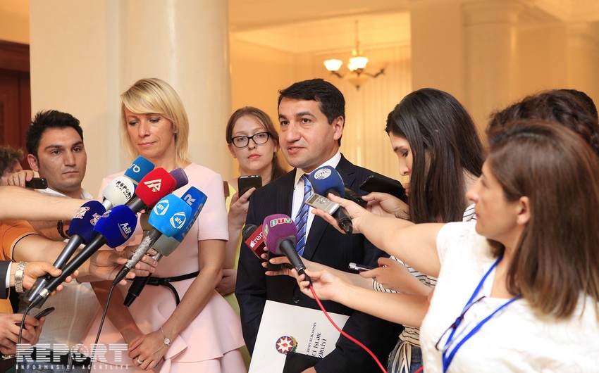 Hikmet Hajiyev: Azerbaijan and Russia hold intensive contacts on information issues
