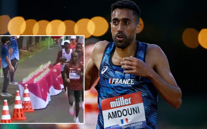 Tokio-2020: Fransalı atlet yarış zamanı su şüşələrini bilərəkdən aşırıb