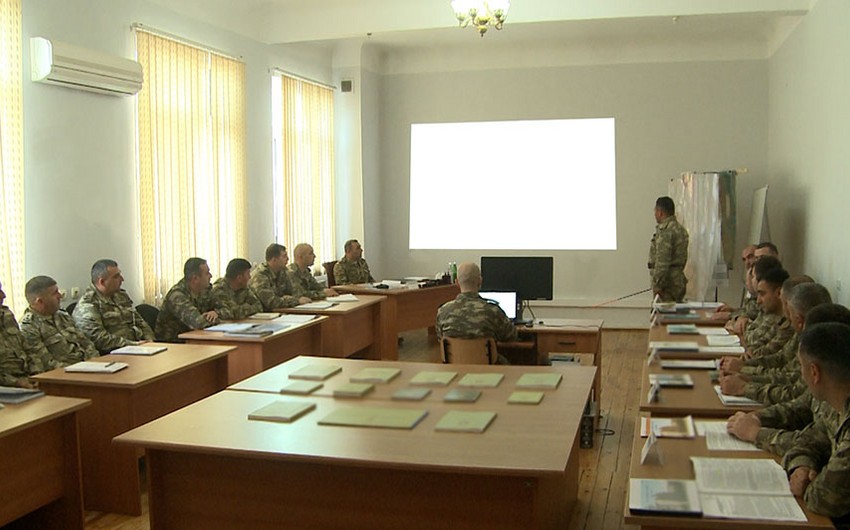 Command and staff exercises underway in one of military units