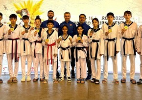 Azərbaycanın yeniyetmə taekvondoçuları Belçikada 11 medal qazanıblar