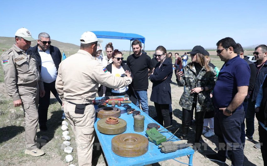 Gürcüstan nümayəndə heyəti Cəbrayılda minatəmizləmə işlərinin gedişatı ilə tanış olub 