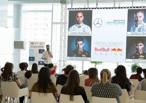 Training for grid kids of Formula 1 Azerbaijan Grand Prix 2019 held