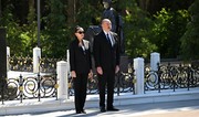 Президент Ильхам Алиев и первая леди Мехрибан Алиева посетили могилу общенационального лидера Гейдара Алиева