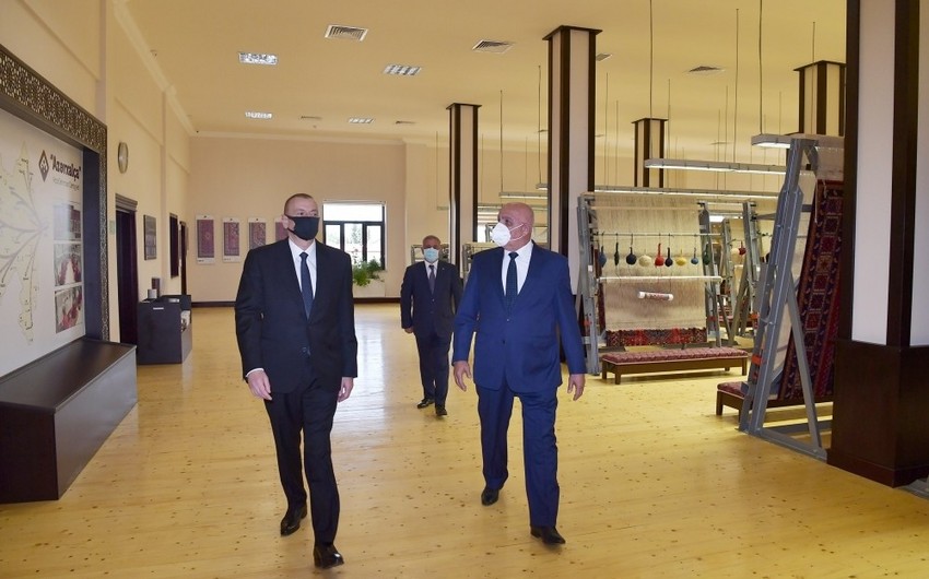Ilham Aliyev inaugurates Tartar branch of “Azerkhalcha”