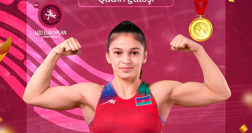 Azerbaijani female wrestler crowned European champion