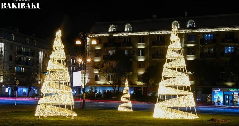 Baku gears up for festive season with dazzling decorations