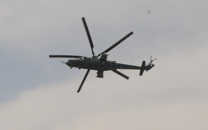 Тела погибших при крушении военного вертолета доставлены в Баку