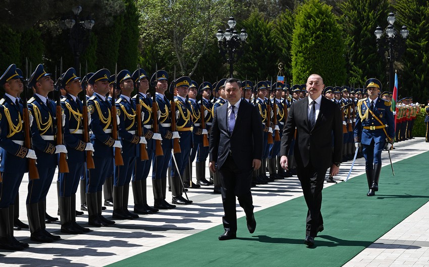 Official welcome ceremony held for President of Kyrgyzstan Sadyr Zhaparov