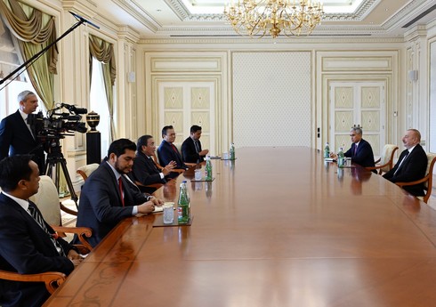 Президент Ильхам Алиев принял президента Сената Малайзии 