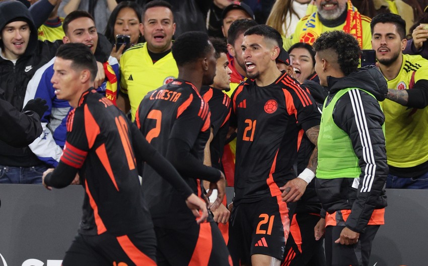 Kolumbiya millisi məğlubiyyətsizlik seriyasını 26 oyuna çatdırıb