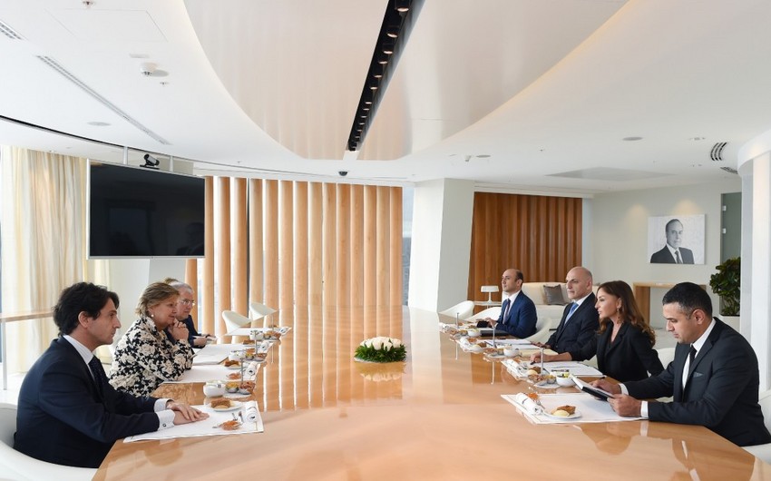 Мехрибан Алиева встретилась с заместителем председателя Сената Италии Линдой Ланзиллоттой