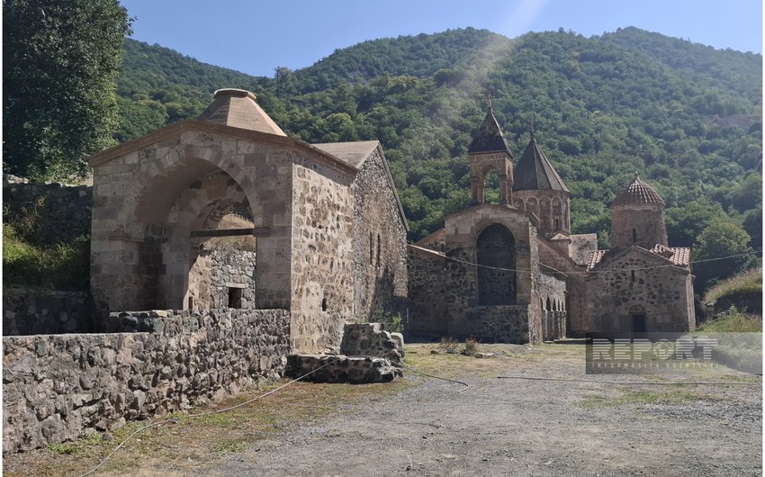 Media representatives informed about Armenian vandalism in Khudavang monastery