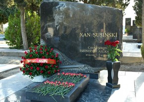 Xan Şuşinskinin məzarı ziyarət olunub