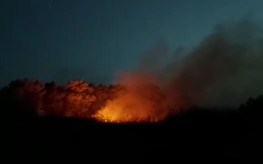На азербайджано-иранской границе произошел пожар