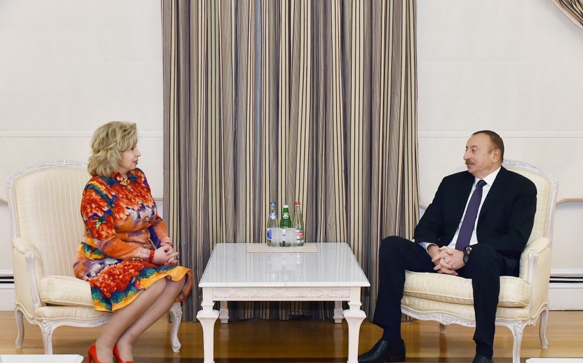 Президент Азербайджана принял уполномоченного по правам человека в России