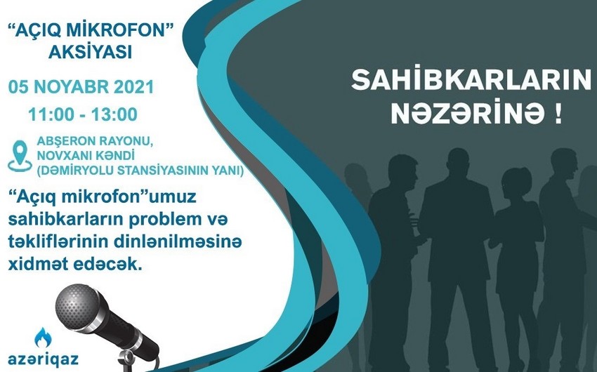 Azəriqaz Novxanı sahibkarlarının problemini dinləyəcək