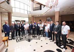 Руководство Федерации волейбола Азербайджана встретилось с победителями Кубка Европы