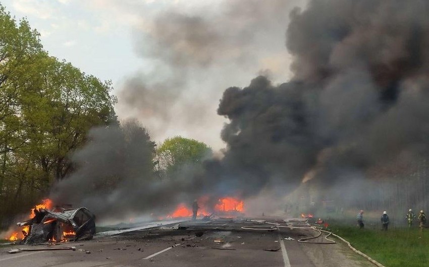 В Украине столкнулись автобус, легковушка и бензовоз, погибли 27 человек