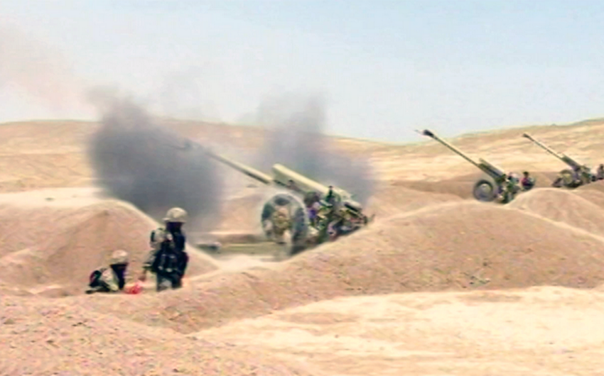 Azərbaycan Ordusunda artilleriya bölmələrinin döyüş atışlı təlimləri keçirilir