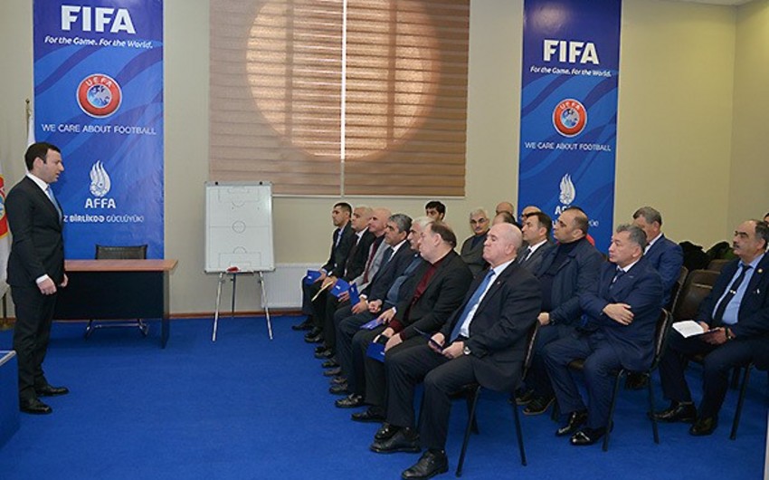AFFA-da regional futbol federasiyalarının əməkdaşları üçün seminar keçirilib