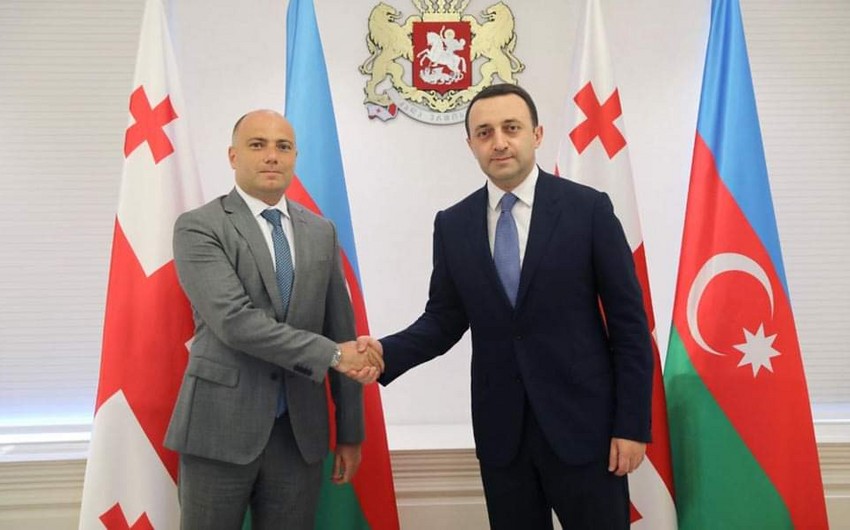 Azerbaijan's Minister of Culture meets with  Georgian PM