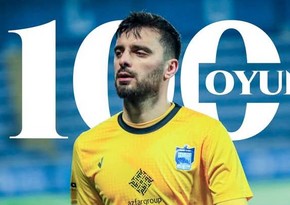 “Zirə”nin qapıçısı çempionatda 100-cü oyununu keçirib