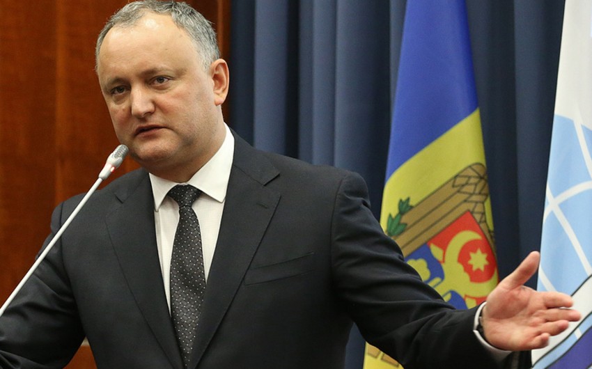 Moldova Prezidenti İqor Dodon hökuməti Kişineuda NATO-nun ofsini açmamağa çağırıb