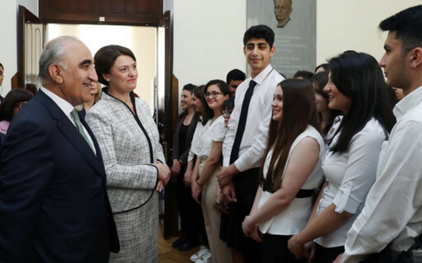 First Lady of Lithuania visits Azerbaijan State University of Economics