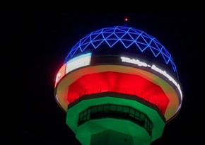 В Анкаре башня Атакуле окрасилась в цвета азербайджанского флага