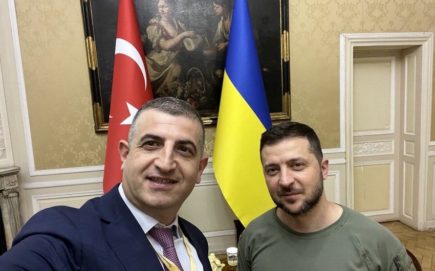 Haluk Bayraktar meets with Ukrainian President