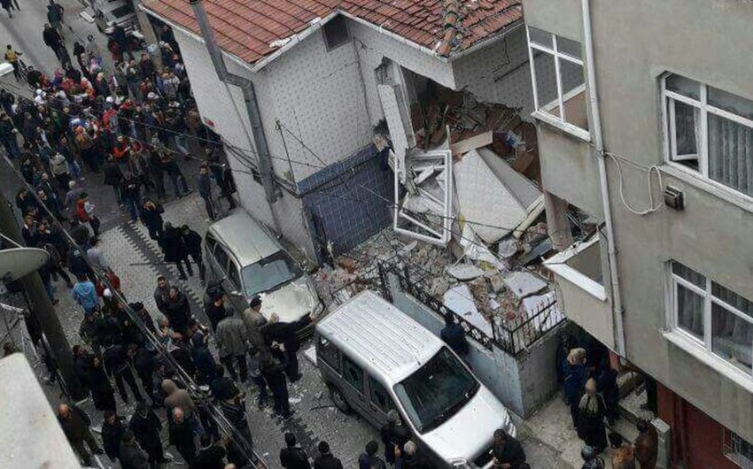 İstanbulda şirniyyat mağazasında partlayış olub, 7 nəfər yaralanıb