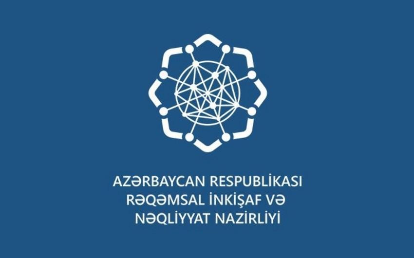 Rəqəmsal İnkişaf və Nəqliyyat Nazirliyi bayramda gücləndirilmiş rejimə keçəcək