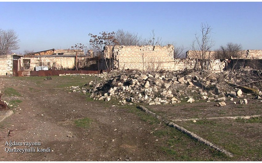 Aghdam's Garazeynalli village destroyed by Armenian vandals