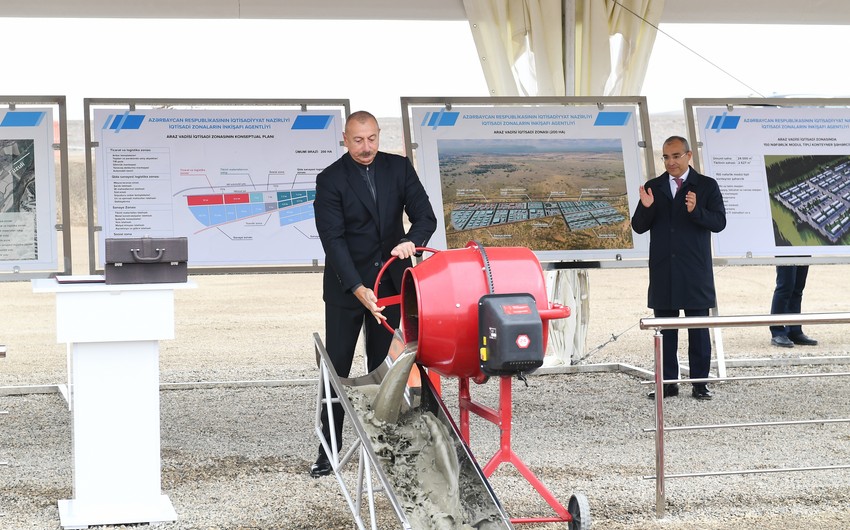 Президент заложил фундамент промышленного парка в Восточно-Зангезурском экономическом районе