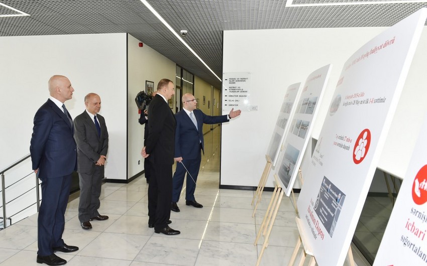 President Ilham Aliyev attends the opening of second bus depot of Bakubus LLC